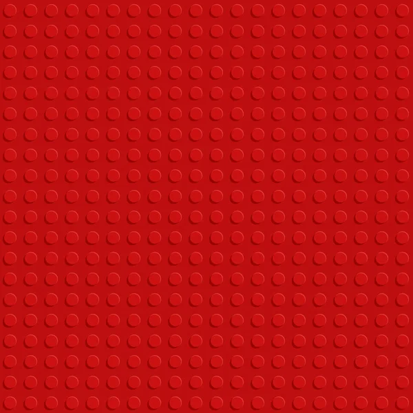 Красный пластик строительный блок пластины бесшовный рисунок плоский desig — стоковый вектор