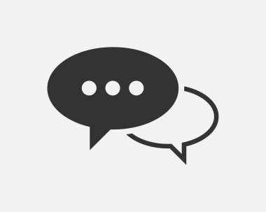 Konuşma kabarcık konuşma simgesi. Boş boş kabarcıklar vektör tasarım eleme