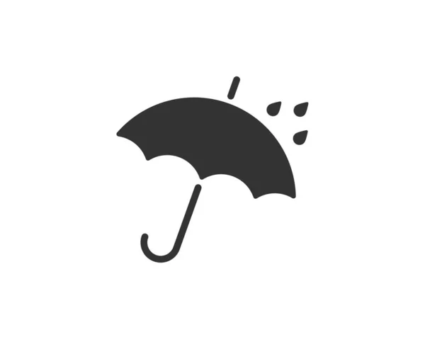 Parapluie icône vecteur. Protection contre la pluie. Concept d'assurance com — Image vectorielle