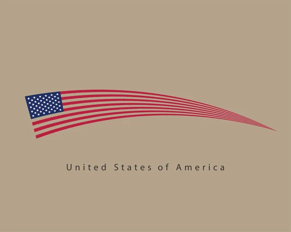 USA flag vector. Modern style United States of America symbol. A — Stock Vector