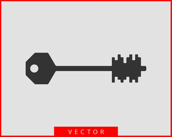 Vetor ícone chave. Chaves símbolo design plano . — Vetor de Stock
