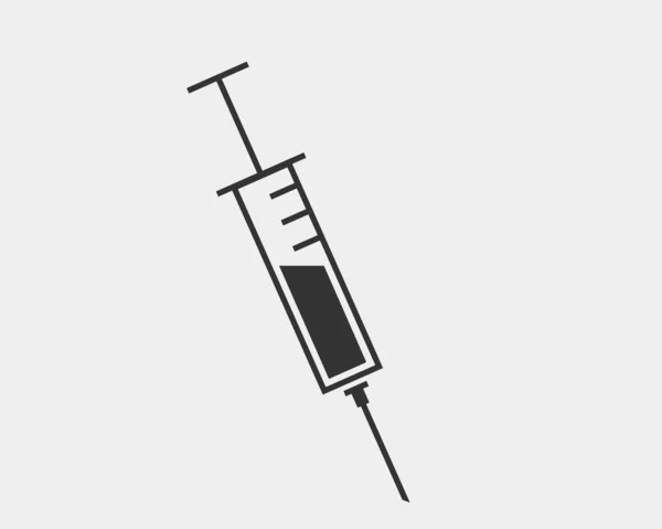 Orvosi ikonok vektor. Fecskendő ikon gyógyszert gyógyszer. — Stock Vector