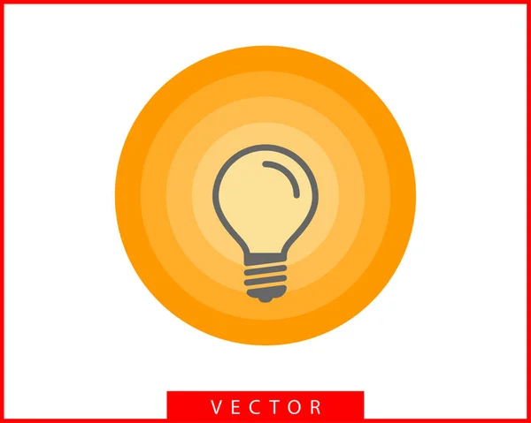 Вектор значка лампочки. Концепция логотипа лампочки. Избранные лампы — стоковый вектор