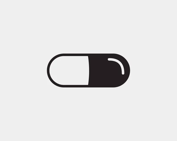 Icônes médicales vecteur. Pilules et capsules icône médicament médicament . — Image vectorielle