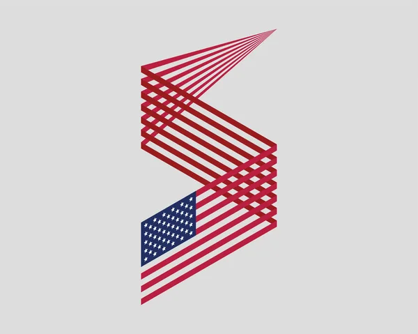 乌萨标志矢量。现代风格的美国象征。A — 图库矢量图片