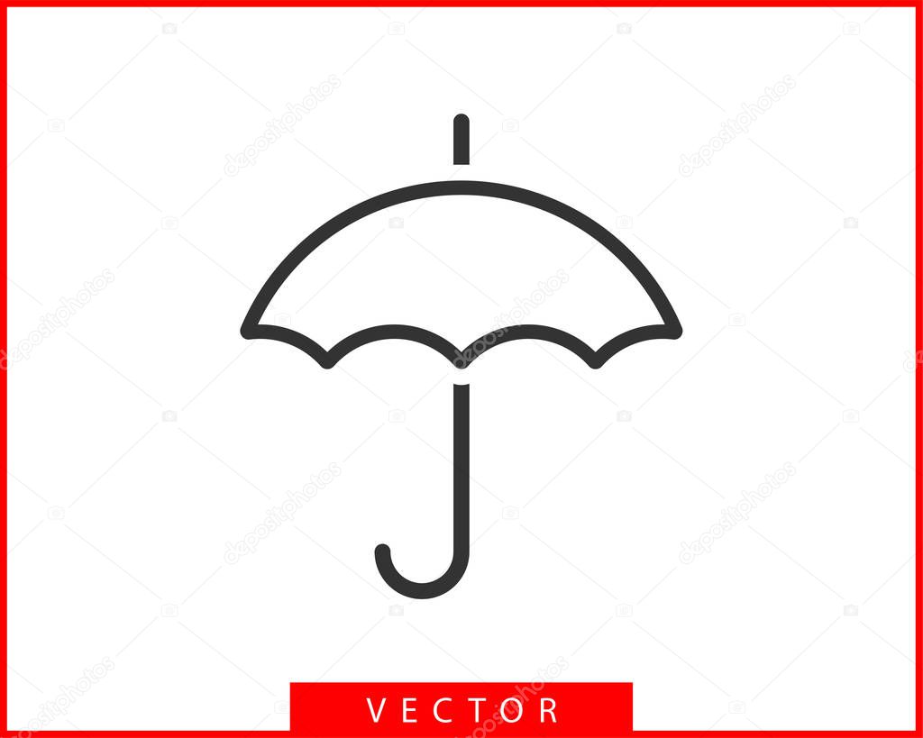 Umbrella icon vector. Rain protection. Concept for insurance com