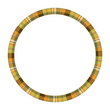 Yuvarlak çerçeve vektör Vintage desen tasarım şablonu. Daire Borde