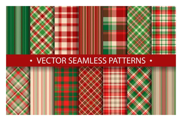 Tartan desensiz ekose taşıyıcı ayarladı. Geometrik arkaplan f