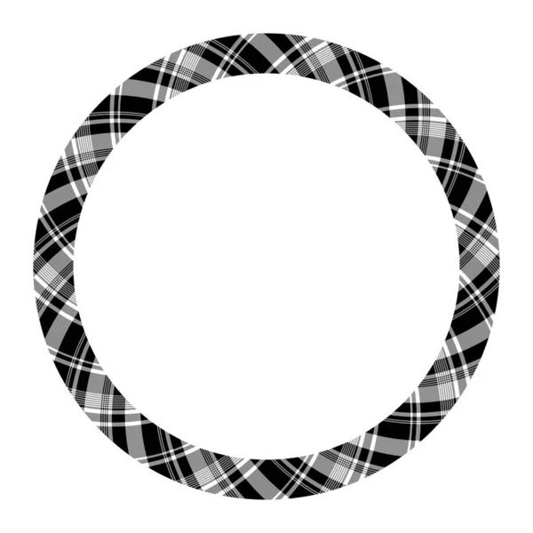 Kreisgrenzen und Rahmen-Vektor. rundes Randmuster geometrisch — Stockvektor