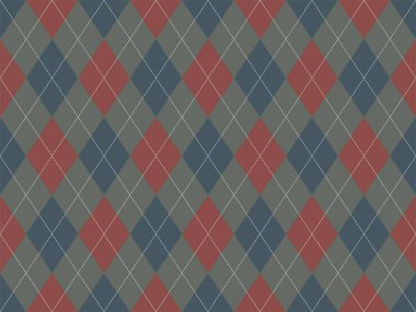 Argyle deseni kusursuz. Kumaş dokusu arka planı. Klasik argill vektör süslemesi.
