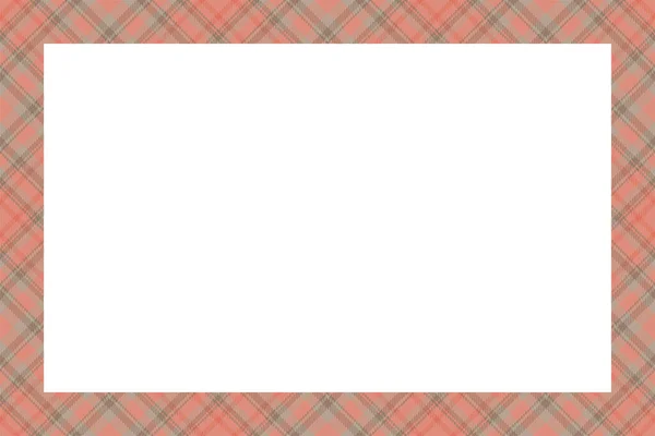 Vintage Frame Vector Scottish Border Pattern Retro Style Krása Prázdné — Stockový vektor