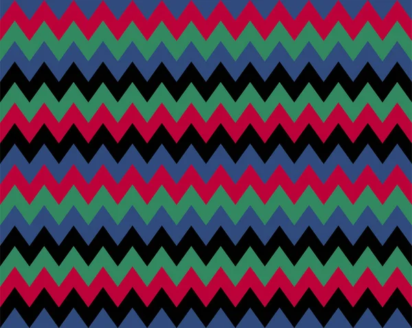 Modèle Zigzag Sans Couture Zig Zag Couleur Fond Conception Abstraite — Image vectorielle
