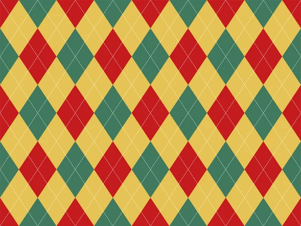 Argyle Muster Nahtlos Textur Hintergrund Klassisches Argill Vektorornament — Stockvektor