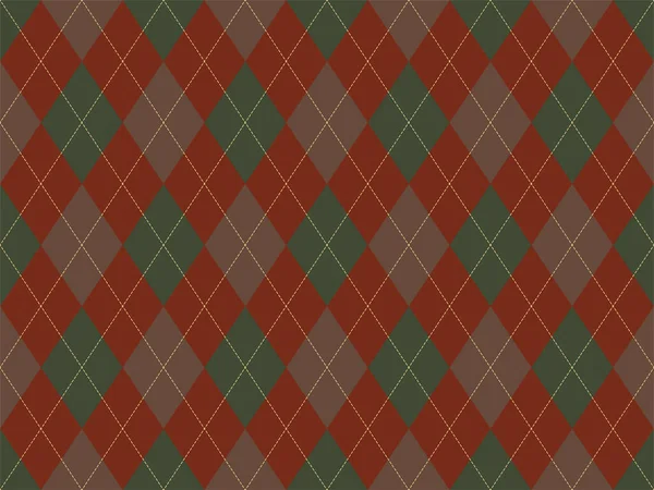 Patrón Argyle Sin Costuras Textura Tela Fondo Clásico Ornamento Vector — Archivo Imágenes Vectoriales