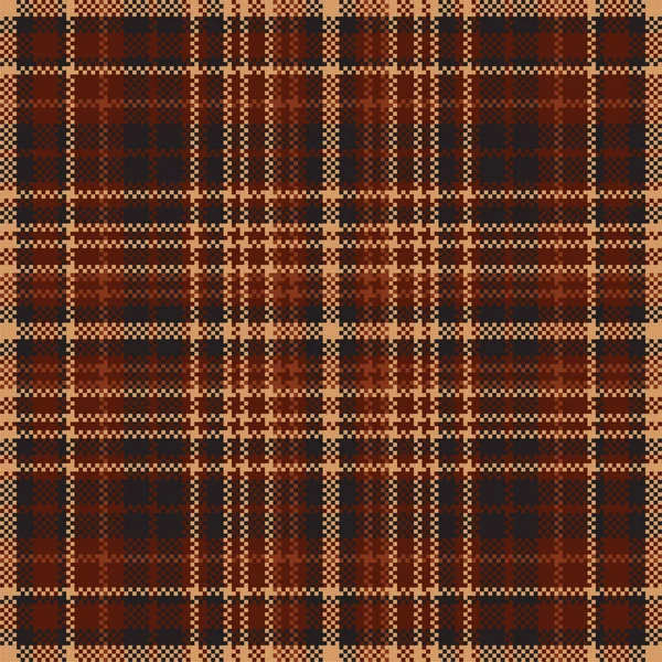 Tartan Plaid Pattern Seamless Print Fabric Texture Check Vector Background — Stock Vector