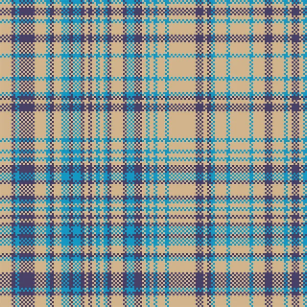 Padrão Xadrez Tartan Sem Costura Impressão Textura Tecido Verificar Fundo — Vetor de Stock