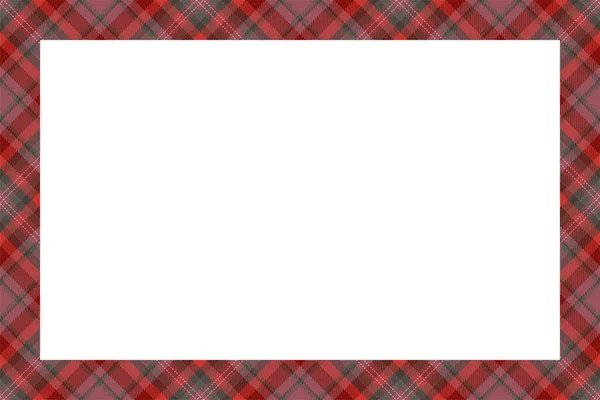 Vintage Frame Vector Scottish Border Pattern Retro Style Krása Prázdné — Stockový vektor