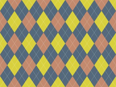 Argyle deseni kusursuz. Kumaş dokusu arka planı. Klasik argill vektör süslemesi.