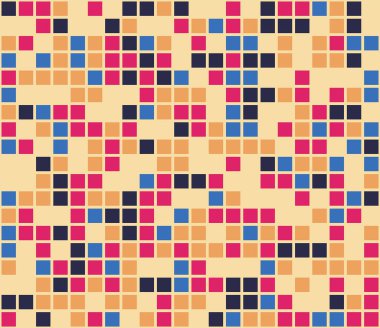 Renkli mozaik. Renkli bir geçmiş. Soyut, pürüzsüz desen. Vektör illüstrasyonu. 