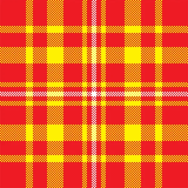 Pixel Background Vector Design Modern Seamless Pattern Plaid Square Texture — Stock Vector