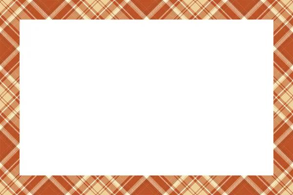 Vintage Frame Vector Scottish Border Pattern Retro Style Beauty Empty — Stock Vector