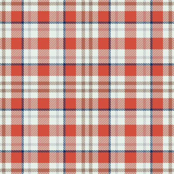 Vetor de fundo de textura de padrão de tecido xadrez quadrado vermelho e  branco