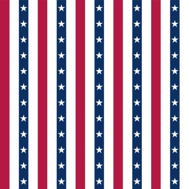 Amerikan bayrağı unsurları ile ABD arka planı. 4 Temmuz Bağımsızlık Günü için soyut ve pürüzsüz desen tasarımı. 