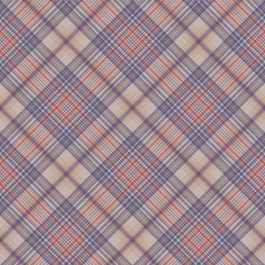 Tartan klanı kumaş dokusunu kusursuz bir şekilde kontrol ediyor. Vektör illüstrasyonu.