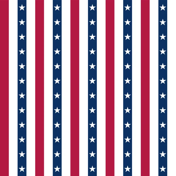 Fondo Con Elementos Bandera Estadounidense Diseño Patrón Sin Costura Abstracto — Vector de stock