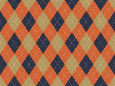 Argyle deseni kusursuz. Kumaş dokusu arka planı. Klasik argill vektör süslemesi.