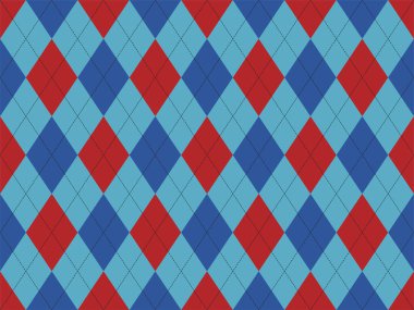 Argyle deseni kusursuz. Kumaş dokusu arka planı. Klasik argill vektör süslemesi.