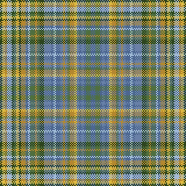 Tartan Plaid Pattern Seamless Print Fabric Texture Check Vector Background — Stock Vector