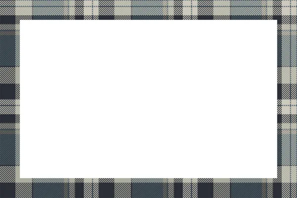 Vintage Frame Vector Scottish Border Pattern Retro Style Krása Prázdné — Stockový vektor