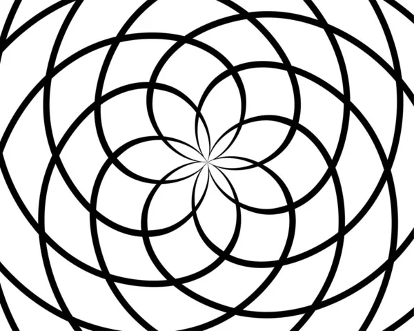 Абстрактный Вектор Фона Черно Белый Рисунок Шаблон Орнамента Печати Плаката — стоковый вектор