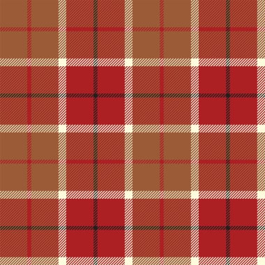 Soyut ekose desenli kumaş. Vektör illüstrasyonu.