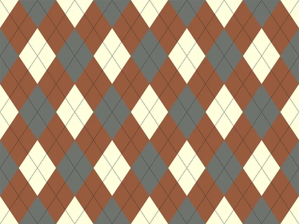 Argyle Muster Nahtlos Textur Hintergrund Klassisches Argill Vektorornament — Stockvektor
