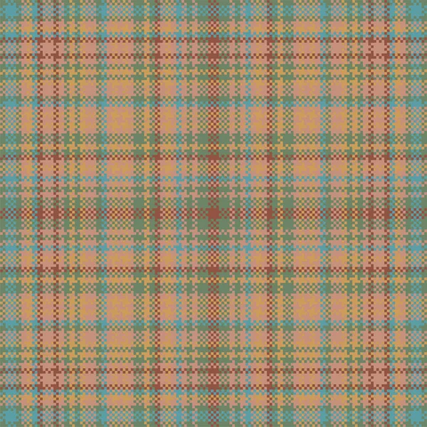 Tartan Plaid Pattern Seamless Print Fabric Texture Check Vector Background — Stock Vector