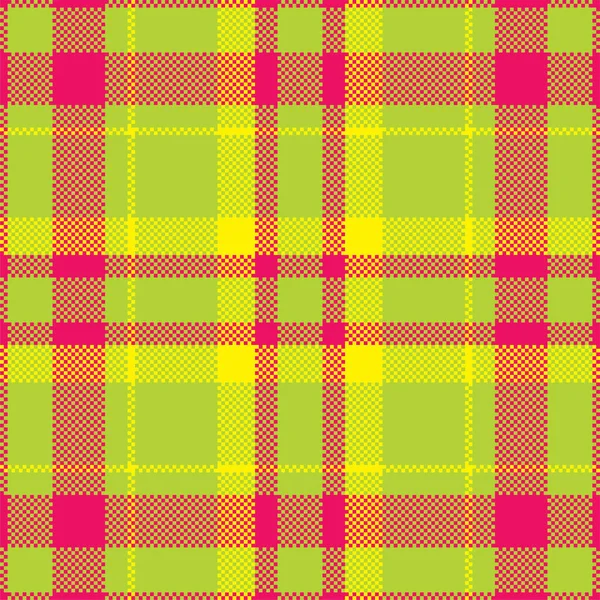 Pixel Achtergrond Vector Ontwerp Moderne Naadloze Patroon Plaid Vierkante Textuur — Stockvector