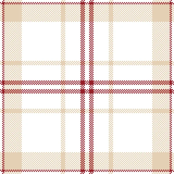 Pixel Bakgrund Vektor Design Modern Sömlös Mönsterpläd Fyrkantigt Texturtyg Tartan — Stock vektor