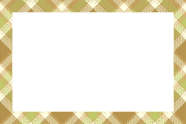 Vintage Frame Vector Scottish Border Pattern Retro Style Krása Prázdné — Stockový vektor