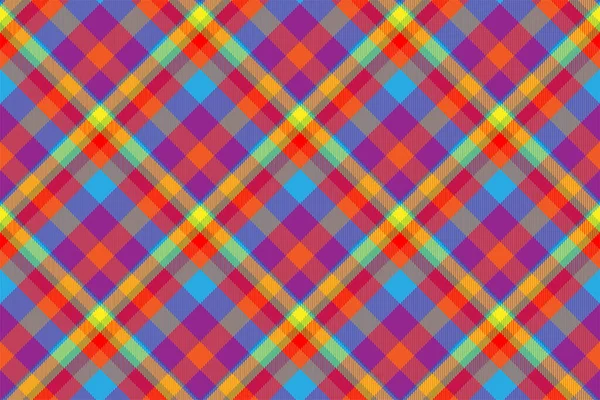 Vetor Padrão Xadrez Sem Costura Tartan Scotland Tecido Fundo Retro — Vetor de Stock