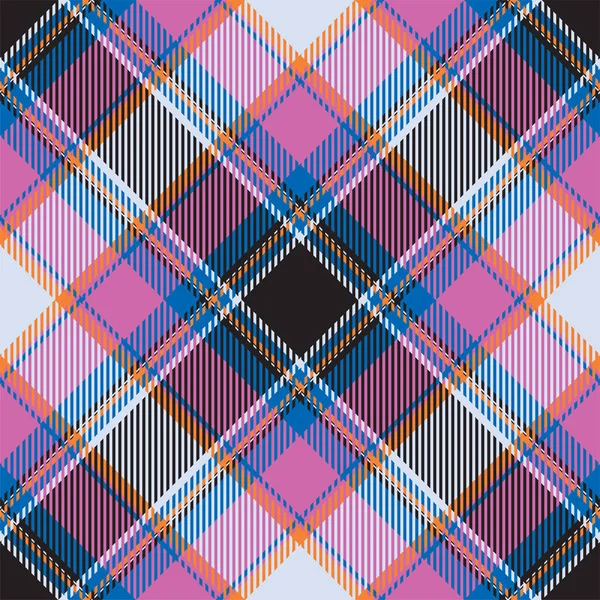 Tartan Scotland Seamless Plaid Pattern Vector Retro Background Fabric Vintage — Stock Vector