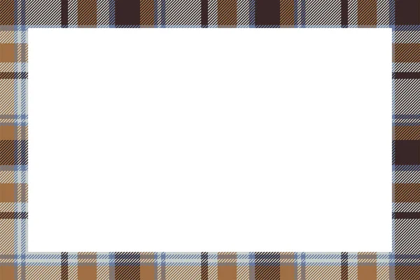 Vintage Frame Vector Scottish Border Pattern Retro Style Krása Prázdné — Stockový vektor