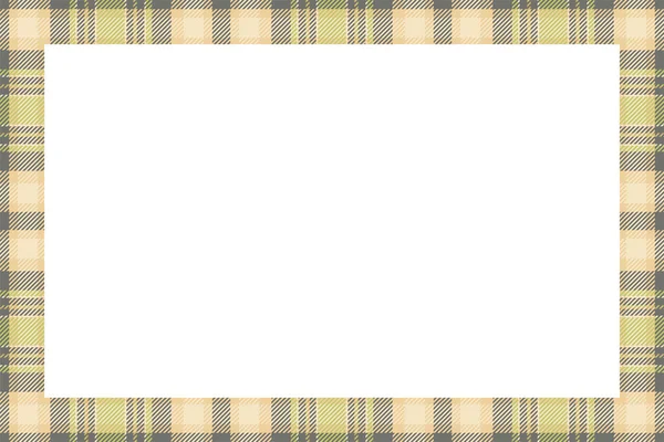 Vintage Frame Vector Scottish Border Pattern Retro Style Krása Prázdné — Stockový vektor