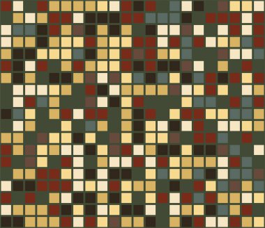 Renkli mozaik. Renkli bir geçmiş. Soyut, pürüzsüz desen. Vektör illüstrasyonu. 