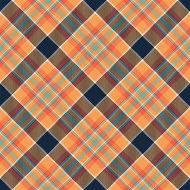 Tartan İskoçya kusursuz ekose desenli taşıyıcı. Retro arkaplan kumaşı. Tekstil baskısı, ambalaj kağıdı, hediye kartı, duvar kağıdı düz tasarım için klasik denetim renk kare geometrik dokusu.