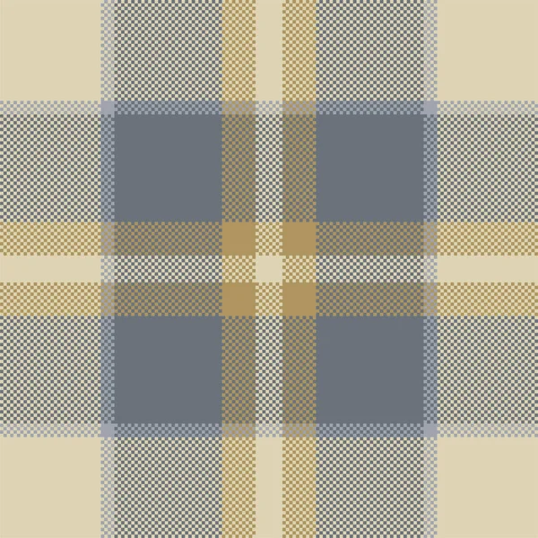 Pixel Background Vector Design Modern Seamless Pattern Plaid Square Texture — Stock Vector