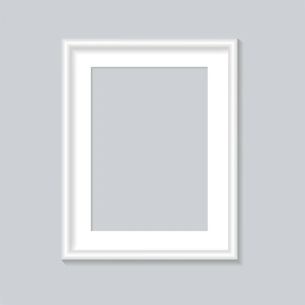 Шаблон Рамы Белого Цвета Векторная Иллюстрация — стоковый вектор