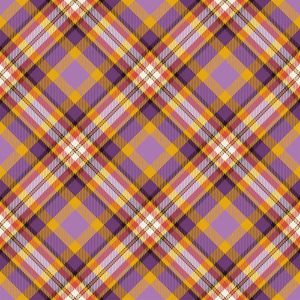 Vecteur Motif Carreaux Écossais Tartan Sans Couture Tissu Fond Rétro — Image vectorielle