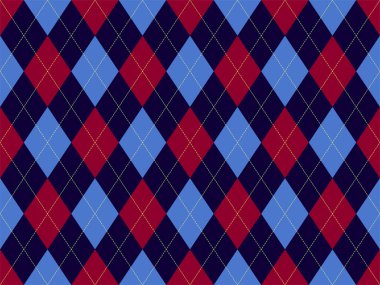 Argyle deseni kusursuz. Kumaş dokusu arka planı. Klasik argill vektör süslemesi.